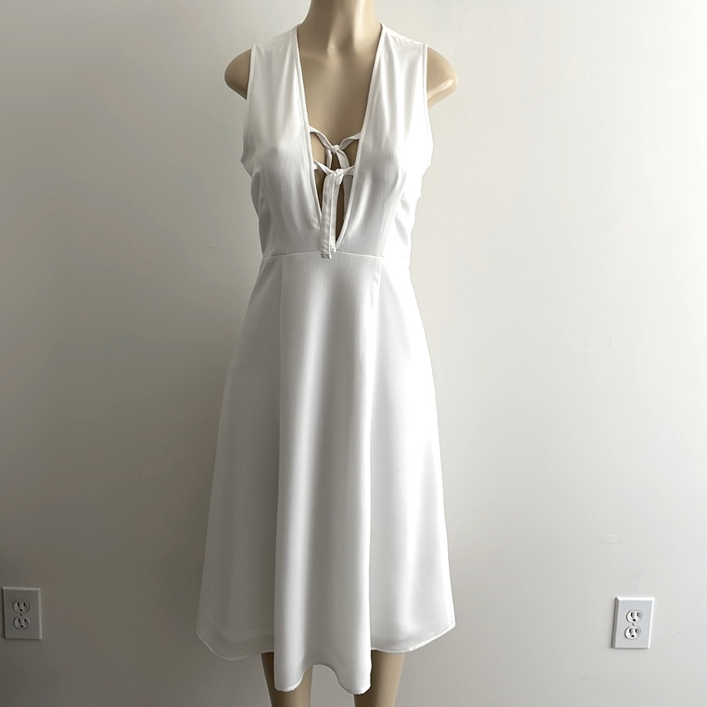 Rokoko Tie Front Midi Dress